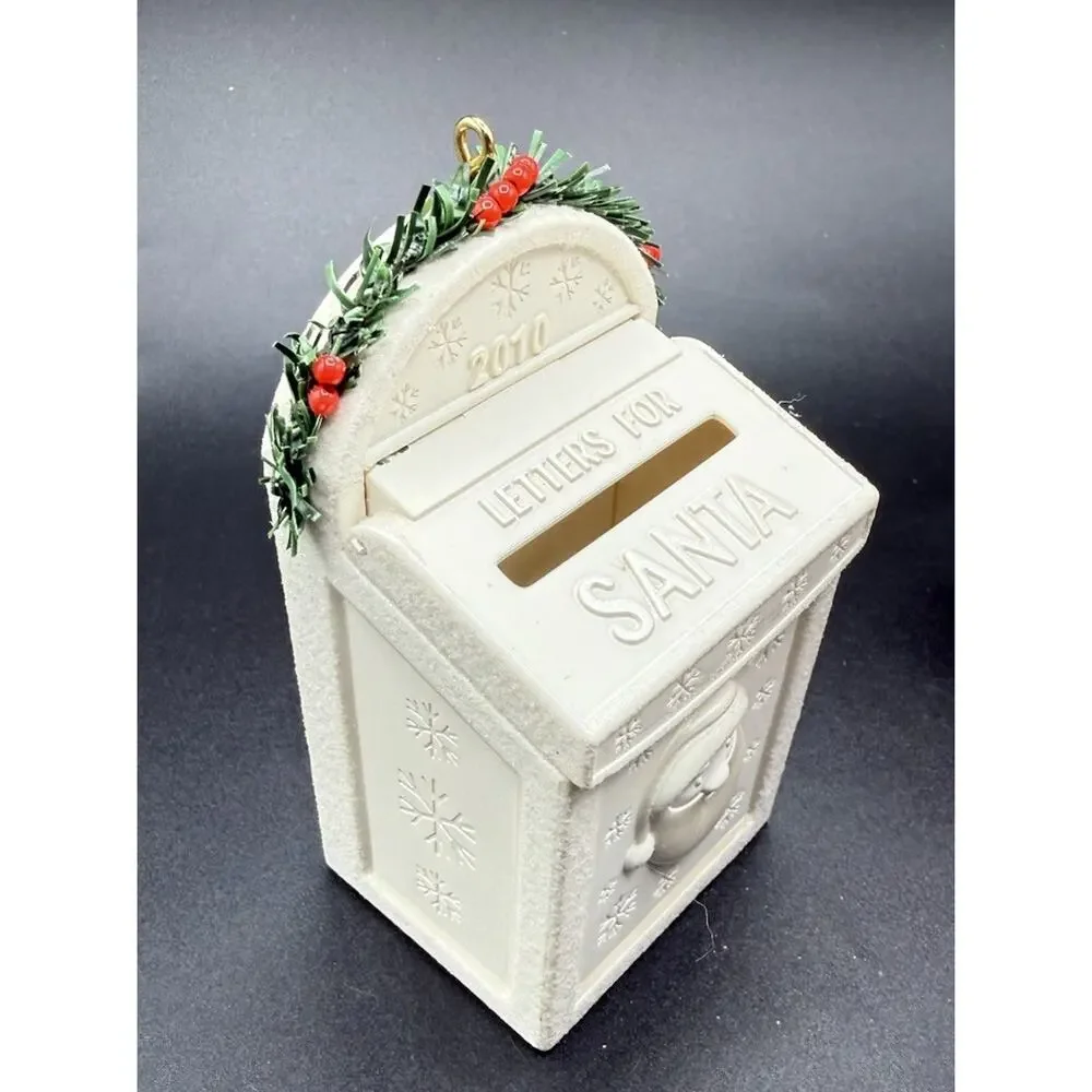 Hallmark Letters For Santa Cards Envelopes Interactive Mailbox Ornament EUC Lo16